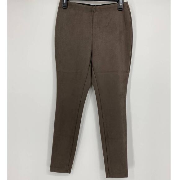 Catherine Malandrino Womens Faux Suede Super Soft Brown Pants NEW Size PS - Picture 1 of 8